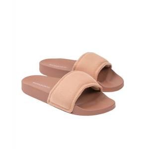 NEW BAMABONES women's pilo slides in tawny brown